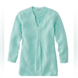 L.L. Bean size XS 100% linen tunic top